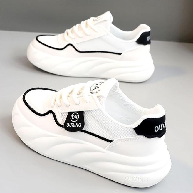 Новая парусиновая женская обувь с высоким берцем, весна/лето 2024, дышащая повседневная обувь на толстой подошве, спортивные ботинки martin