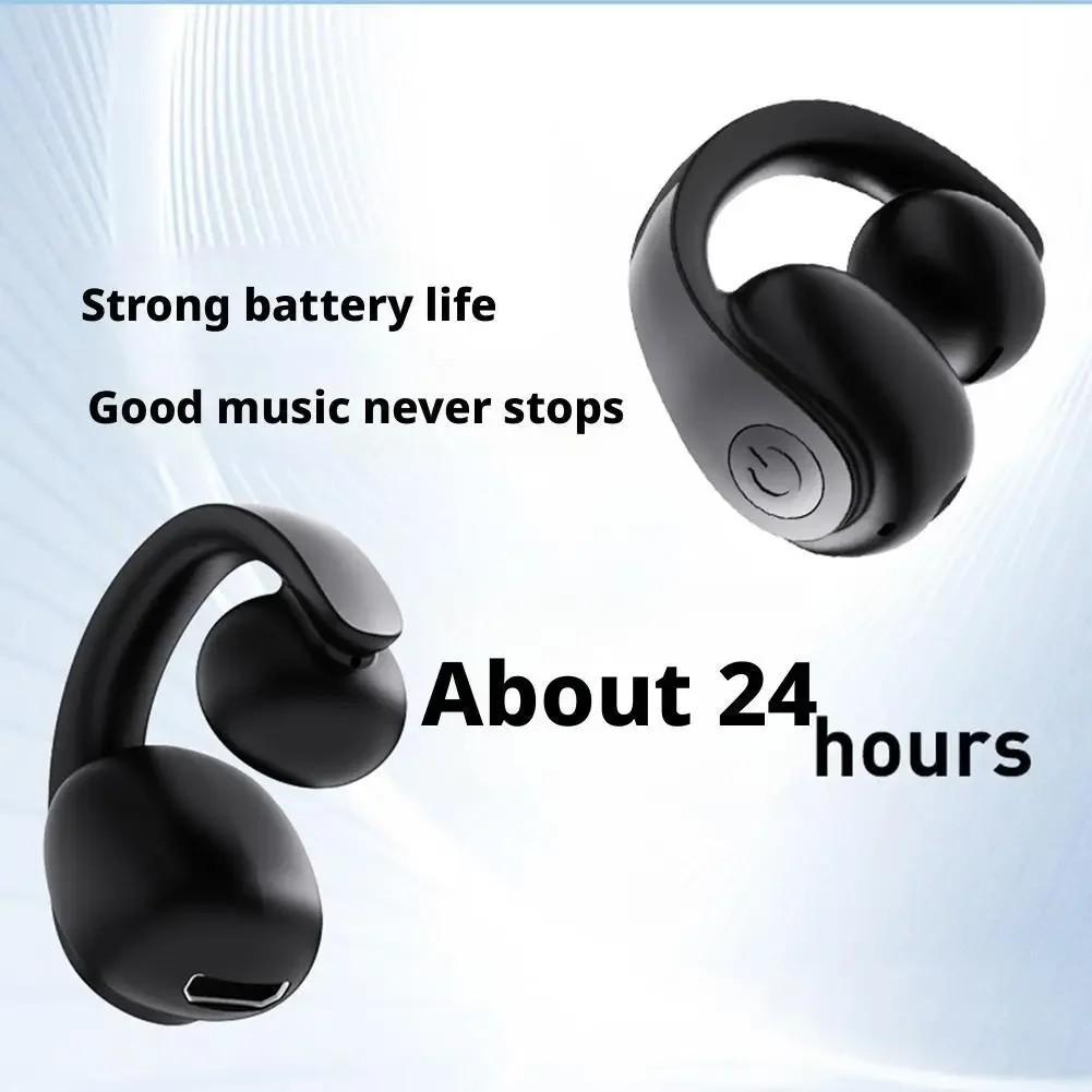 Bluetooth 5.4 Одиночные наушники Заушные Беспроводные Спортивные наушники с HD микрофоном Низкая задержка