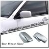 Для Mitsubishi Lancer 2003 2004 2005 2006 Гальванические накладки на зеркала заднего вида Инструменты Автоаксессуары Серебристые наклейки на зеркала заднего вида автомобиля