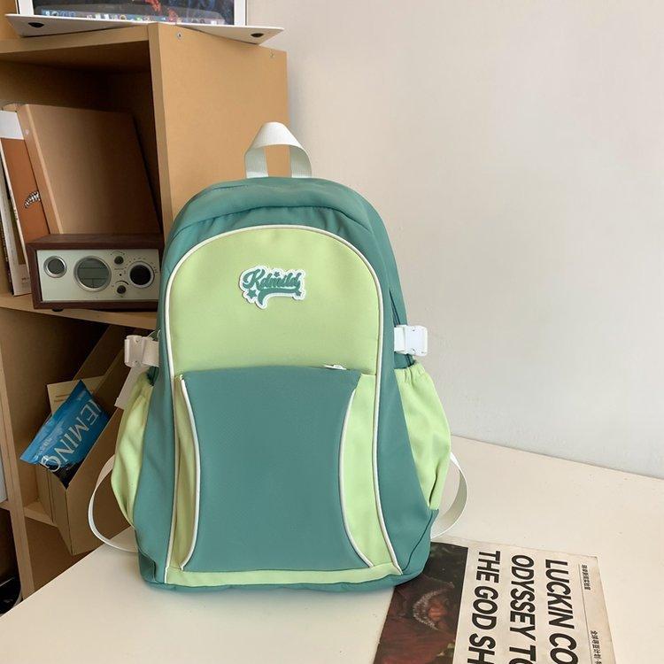 Женский рюкзак в спортивном стиле, школьный рюкзак, контрастный цвет, студенческий рюкзак