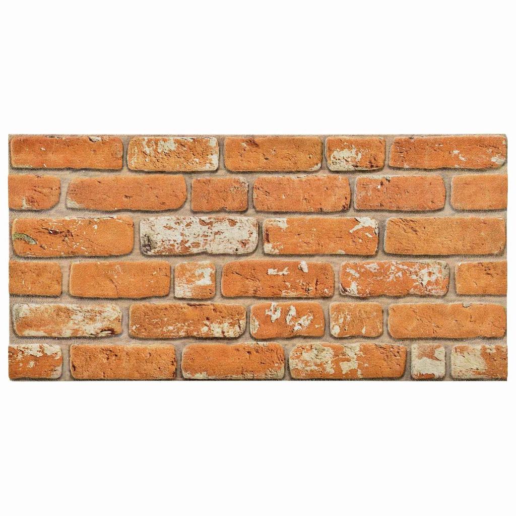 Wall Panels 10 pcs Brick Design 100 x 50 cm EPS Foam