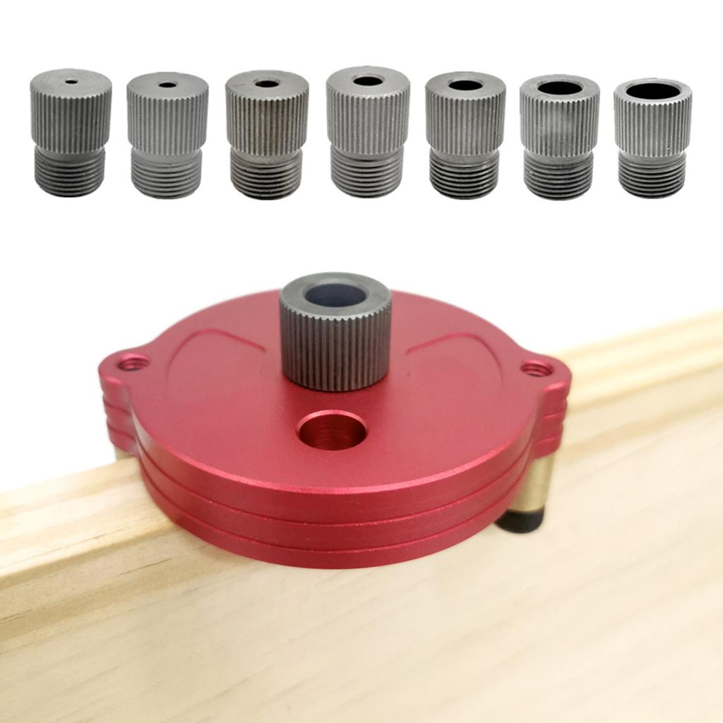 Модернизированный набор самоцентрирующегося дюбельного кондуктора 2-10 мм, вертикальный дырокол, локатор, инструмент для деревообработки из алюминиевого сплава, прочный-