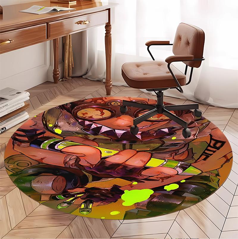 Apex Legends Pattern Round Rug, Indoor/Outdoor Mat, for Picnic, Gameroom, Bedroom, Office, Living Room, Home Decor Carpet, Birthday Gift
