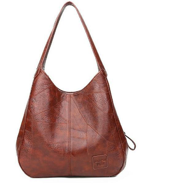 Women's Bags European And American Soft Leather Shoulder Bags Ladies All Match Shoulder Bags Simple Portable Tote Bags