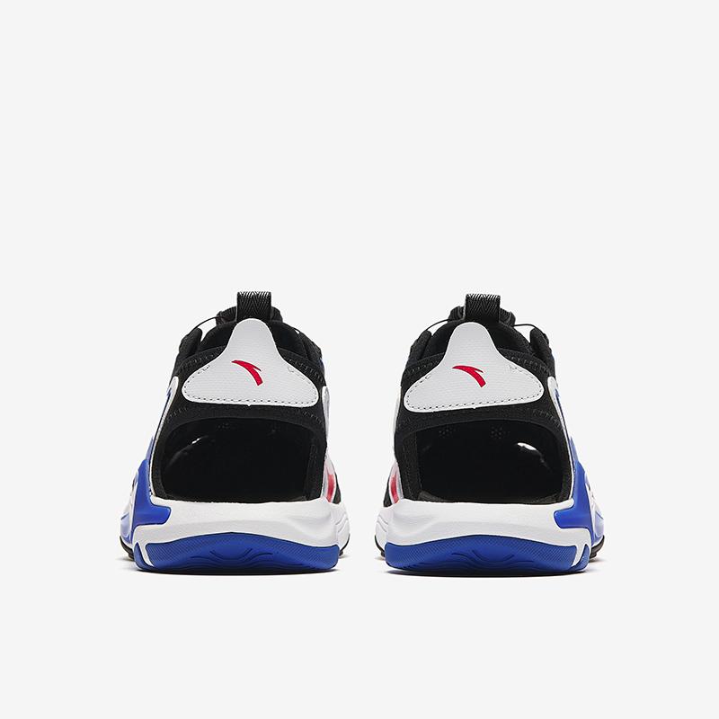 Anta Детские модные удобные универсальные уличные сандалии из синтетической кожи с застежкой-кнопкой Детские сандалии Черные Белые Синие 312426905-3