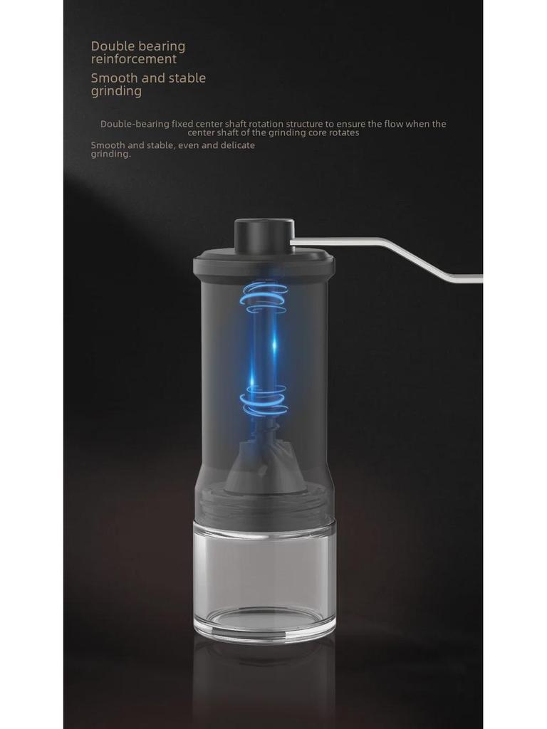 Hand-Cranked Portable Coffee Bean Grinder - Manual Household Brewing Equipment