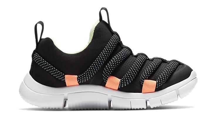 Nike Novice Low top Sports Casual Shoes Black Orange Children Aged 3 7 Years Old AQ9661-007