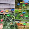 Bird Feeder With Adjustable Metal Stakes Suitable For Outdoor Garden Wildlife Watering Station Rain Collector Decoration