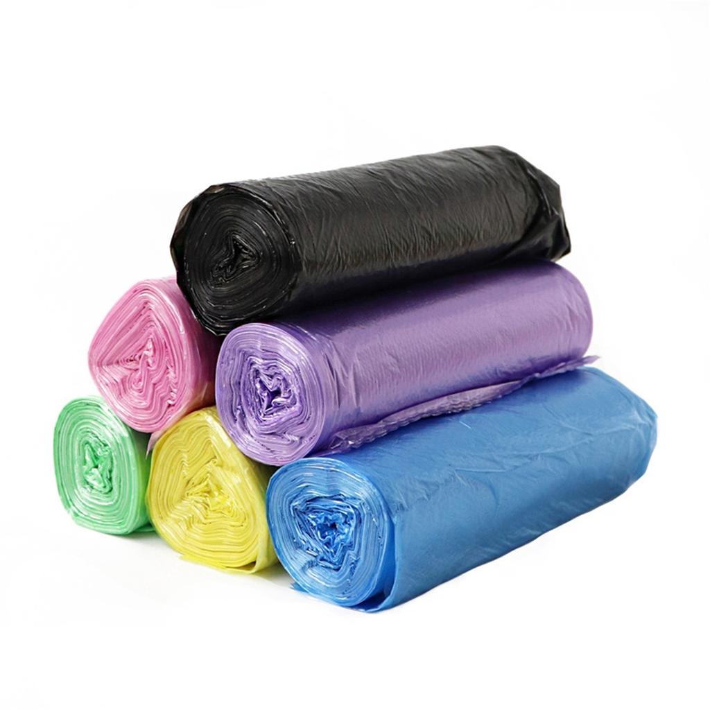 Disposable Small Trash Bags, Portable PE Rubbish Bags, Wastebasket Bags Small Garbage Bags For Office, Kitchen Bedroom Waste 5 Rolls/100 Counts