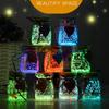 Star Origami Fluorescent Glass Bottle Night Glow Starry Sky Bottle Fluorescent Drift Bottle