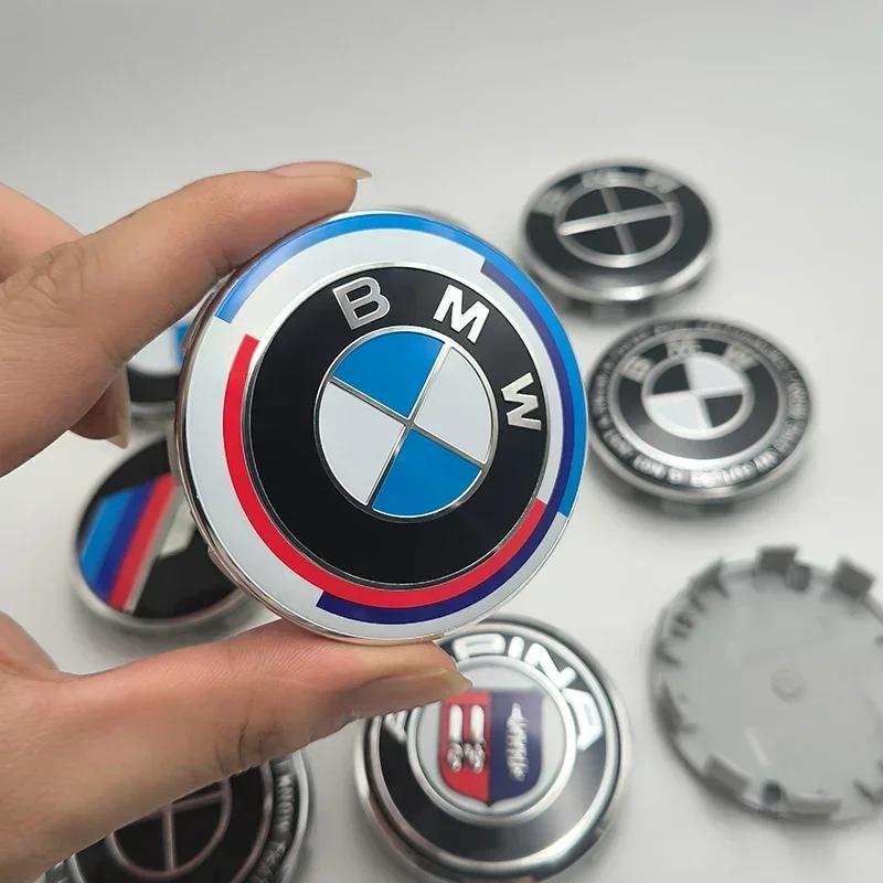 4Pcs/Set 68MM For BMW M Logo X1 X2 X3 X4 X5 X6 F48 G01 E84 E83 Car Wheel Center Cap Hub Covers Badge Styling Accessories