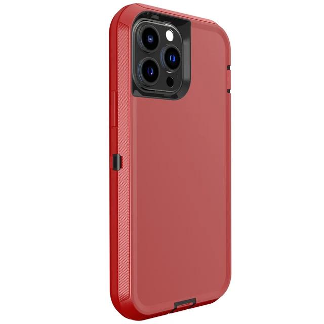 Гибридный сверхпрочный защитный чехол для iPhone 16 Pro Max 15 14 13 12 11 XR XS 7 8 Plus 3IN1 Otter Case Box Жесткий военный противоударный чехол с полной защитой