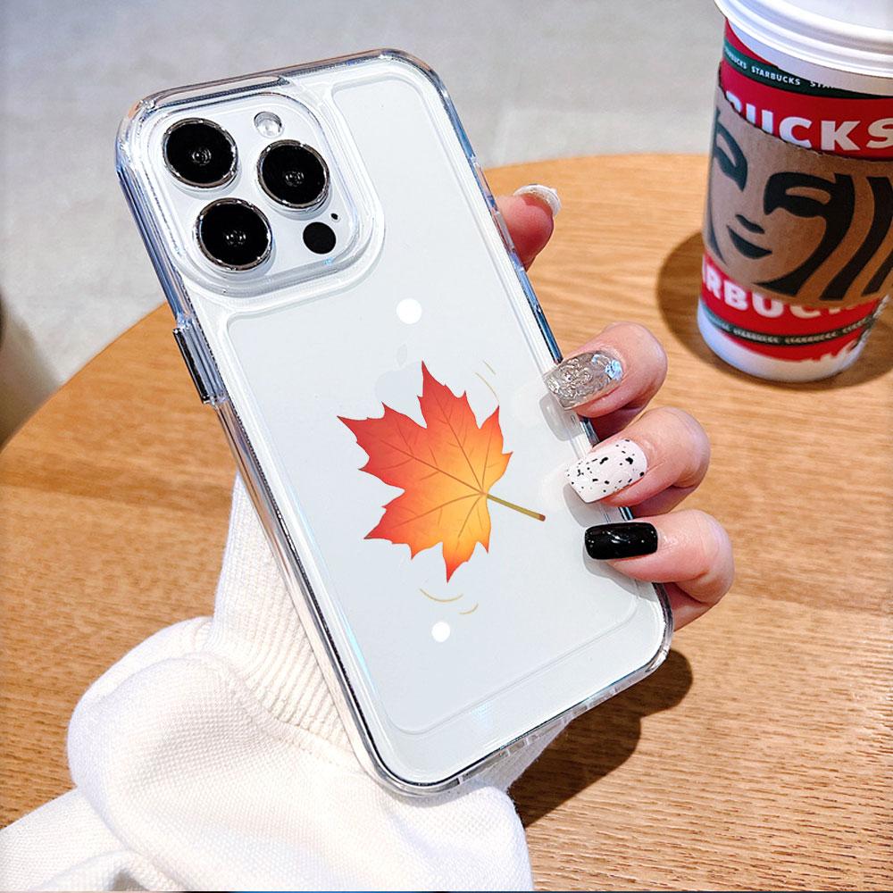 Красный кленовый лист падающий Чехол для телефона для Xiaomi Redmi Note 15 14 13 12 11 10 9 8 7 Pro Plus Мягкий ударопрочный защитный чехол