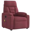 VidaXL Reclining Massage Chair Bordeaux Red Fabric, Massage Chair, Armchair, Sofa Armchair 4015555