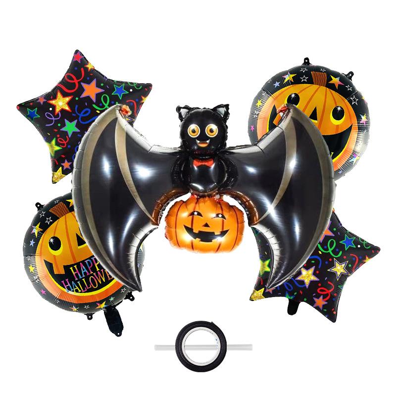 Хэллоуин Тыква Звезда Мумия Ведьма Вампир Паук Обвязка Воздушных Шаров для Бутылки Вина Декоративный Набор