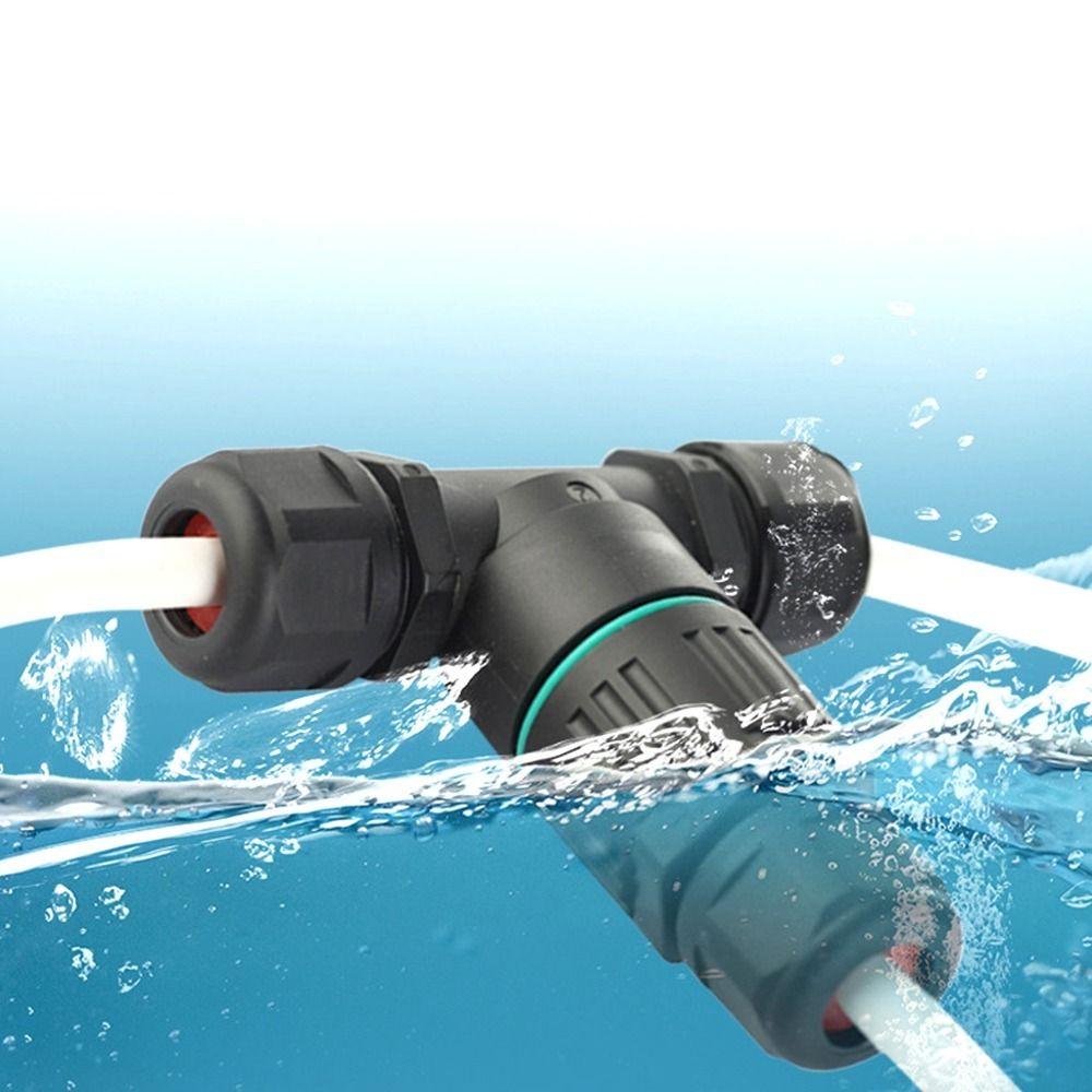 3PCS T Shape Waterproof Connector 450V Outdoor Junction Box Underground Lights