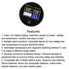 Круглый цифровой многофункциональный сенсорный переключатель LCD 10-100V Дисплей уровня заряда батареи с отображением температуры