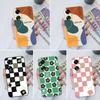 Для Oppo A7 A15 A1K A35 A55 A1 A52 A11 чехлы для телефонов модный красочный клетчатый узор мягкий жидкий силикон супер ударопрочный защитный чехол для Oppo Capa