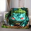 1pc Bulbasaur, Pokémon Blanket Lightweight Flannel Blanket Throw Blanket For Sofa, Bed, Travel, Camping, Livingroom, Office, Couch