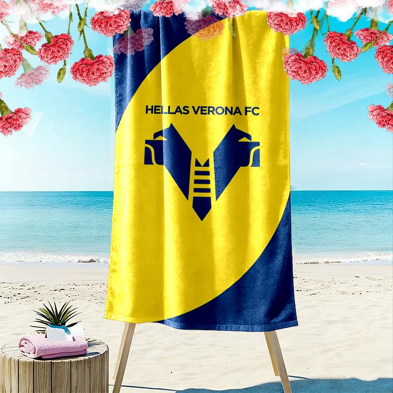 Hellas Verona Print Beach Towel, Large Soft Quick Dry Towel for Beach Camping Swimming