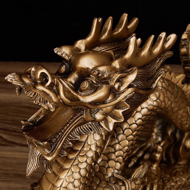 Новый стиль, украшение из смолы Lucky Dragon, гостиная, спальня, кабинет, креативное украшение, открытие магазина, благоприятные поделки, WSHYUFEI