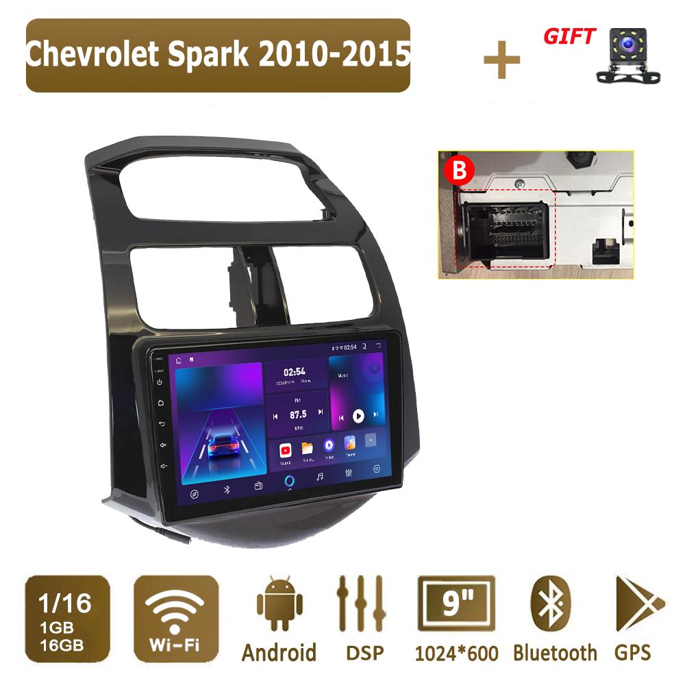 Android Carplay автомобильное радио для Chevrolet Spark 2010-2015 мультимедийный проигрыватель головное устройство стерео GPS навигация BT WIFI 4+64 ГБ