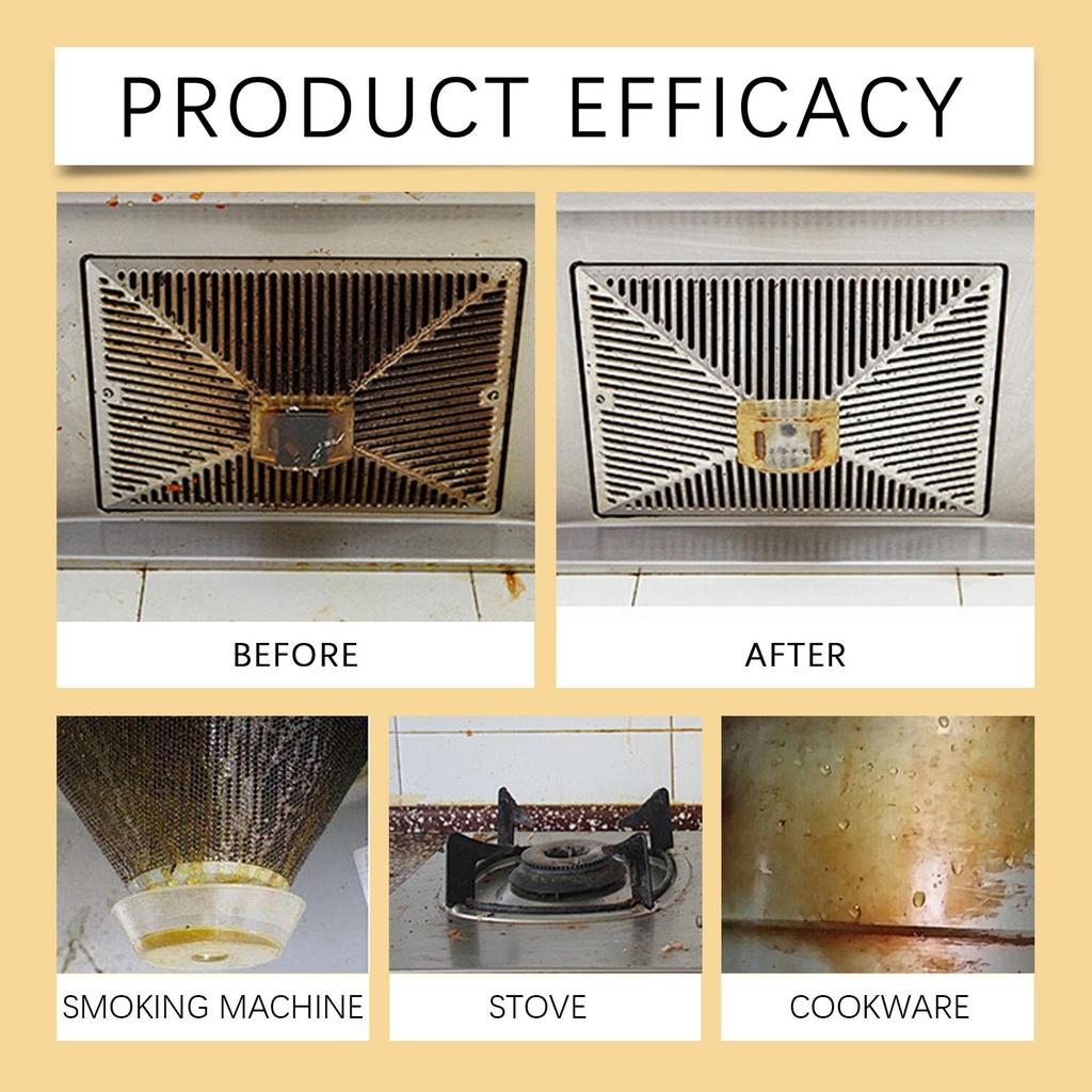 155 г Кухонный очиститель жира Кухонная посуда Плита Вытяжка Обезжириватель Удалитель пятен Очиститель