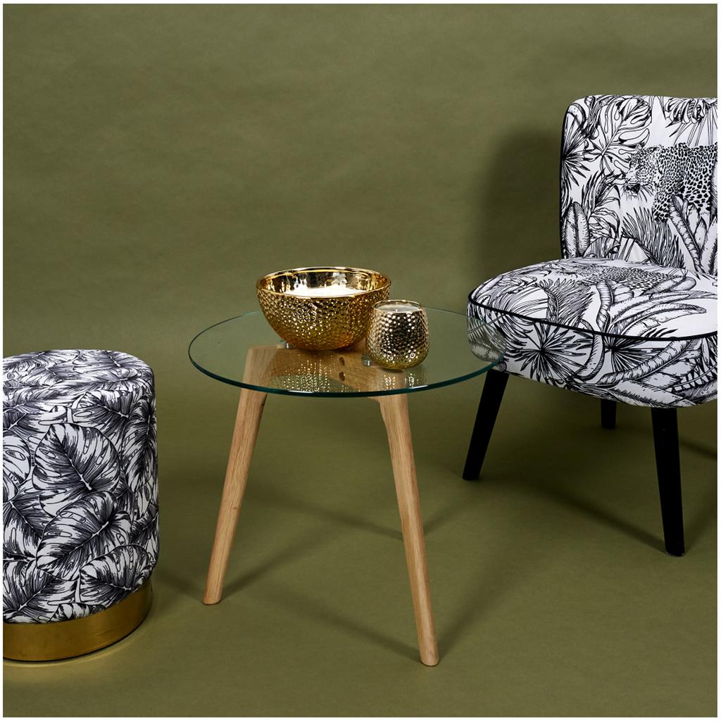 Les Trésors De Lily [A2309] - Ароматическая свеча керамическая "Джунгли" - 9х8 см. (белый мускус)