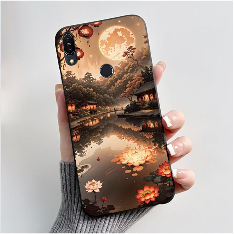 Чехол для Asus Zenfone Max Pro M1 ZB602KL ZB601KL X00TD / Max M1 ZB555KL X00PD, Чехол-Кролик Мультяшные Животные, Черный Мягкий Силиконовый Чехол