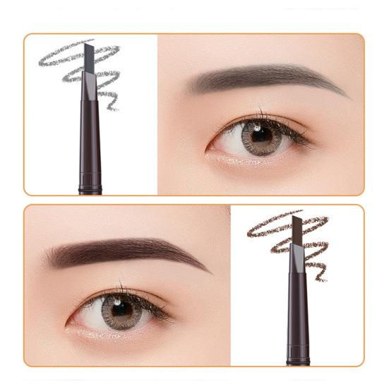 Прочный треугольный карандаш для бровей 0,3 г, долговечный инструмент от молочницы, натуральный 3D двусторонний карандаш для бровей для новичков