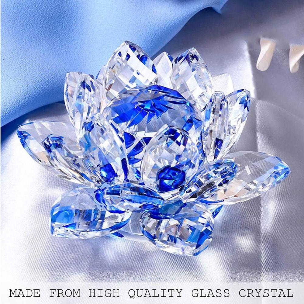 Anti-slip Crystal Lotus Flower Hue Reflection Sun Catcher Ornaments  Office