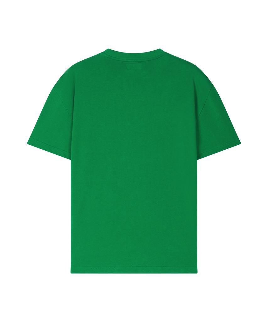 GORAMIS Roe Deer Face Patch Short Sleeve T-Shirt [Green]