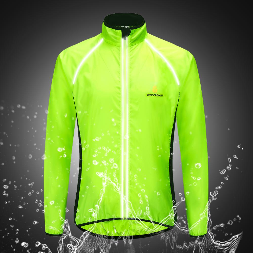 Ветрозащитная велосипедная куртка MTB Road Team Bike Светоотражающее пальто из джерси с длинными рукавами Дышащая спортивная одежда
