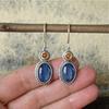 Ethnic Style Earrings, Ancient Silver, Simple and Exquisite Gemstone and Diamond Earrings