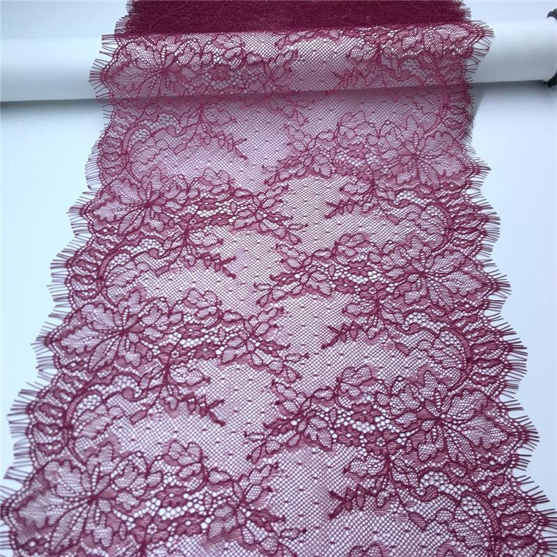 (6 цветов) 3 метра французского кружева шантильи, неэластичное кружево с ресничками для нижнего белья, платья, домашнего декора, рукоделия