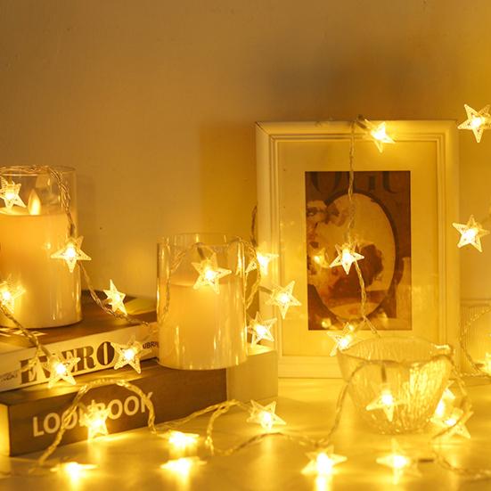 Звездная гирлянда Высокая яркость Мягкое освещение Креативная форма Широкое применение Простая установка Светодиодная гирлянда с пентаграммой Праздничная вечеринка Реквизит для вечеринки