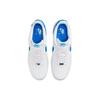 Nike Air Force 1 07 белые фото синие мужские кроссовки FJ4146-103