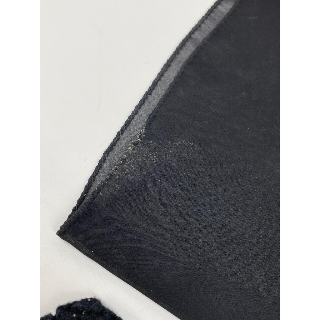 Jun ashida Черное платье из хлопка с кружевом и прозрачными рукавами 7 черныйПодержанный