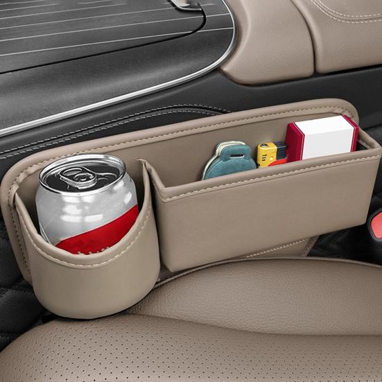 Ящик для хранения, заполнитель щелей в автомобильном сиденье с подстаканником, большая вместимость, легко устанавливается на сиденье
