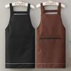 Household Apron for Women Kitchen Waterproof and Oil-Proof Sleeveless Apron Fashion Internet Celebrity Cute Suspender Work Clothes for Men