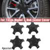 4 шт. Колпачки ступицы колеса с пятью лучами для Model 3, Колпачки гаек колеса, Декор, Аксессуар для модификации