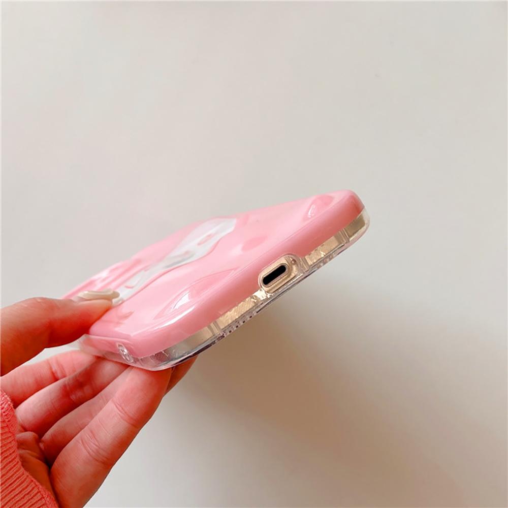 Милый розовый сердечко любви с 3d узором метеорита, модный противоударный чехол для телефона для Iphone 14 11 12 13 Pro Max, прекрасная мягкая задняя крышка