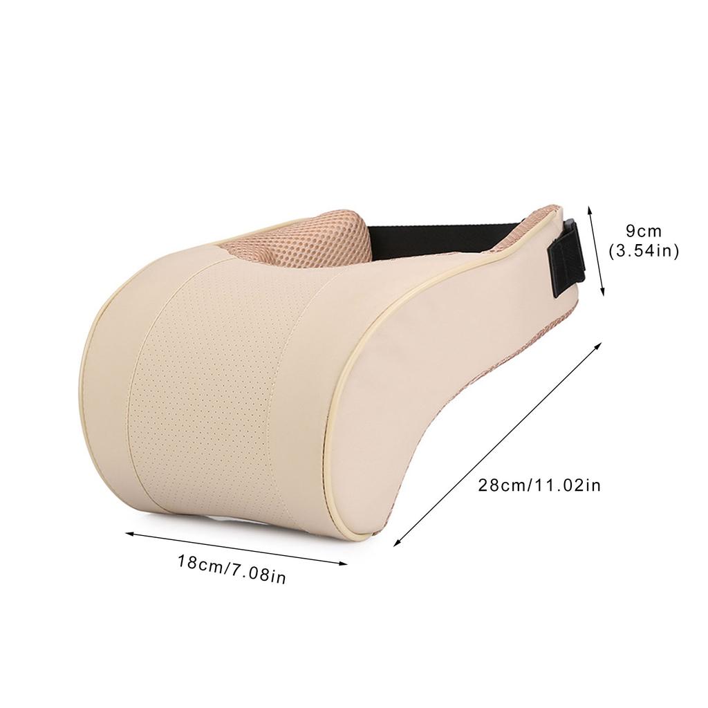 Memory Foam Car Neck Pillow PU Leather Car Headrest Pillows Car Neck Rest Seat Headrest Cushion Pad For Auto Interior Accessory