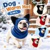 Drawstring Adjustable Dog Velvet Head Cover Comfortable Dog Headgear Dog Hooded Scarf  Winter
