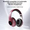 VJ033 5.0 LED Color Head Mounted Sports Headphones, Equipped with 6-hour Foldable Lightweight High Fidelity Stereo Playback Headphones for Telephones