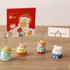 Adorable Bear Shape Cute Resin Photo Clip Cartoon Style Note Clip for Home