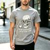 Vintage Skull Coffee Graphic T Shirt Unisex Cotton Short Sleeve Tee Cool Skeleton Lover Casual Street Tops
