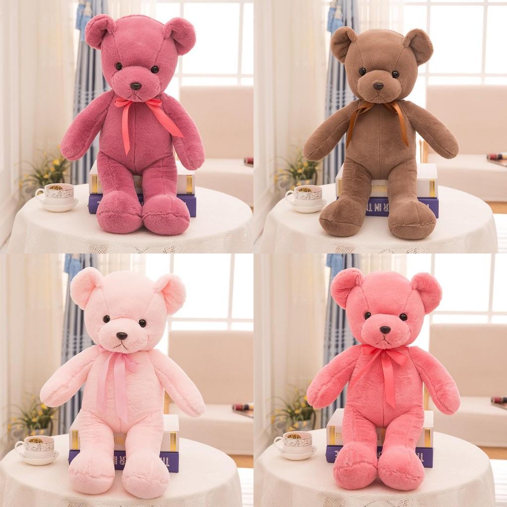 35 см Плюшевый мишка с цветным галстуком-бабочкой Мягкая игрушка Чучело животное Кукла Подарки Детям