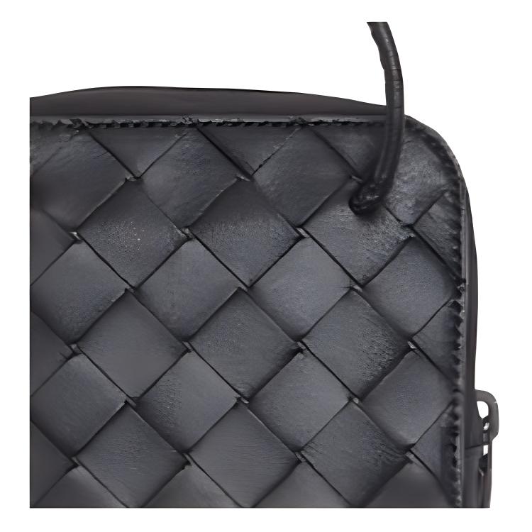 Bottega Veneta Плетеная сумка через плечо Черная Женские сумки через плечо 639358-VCQG2-8966
