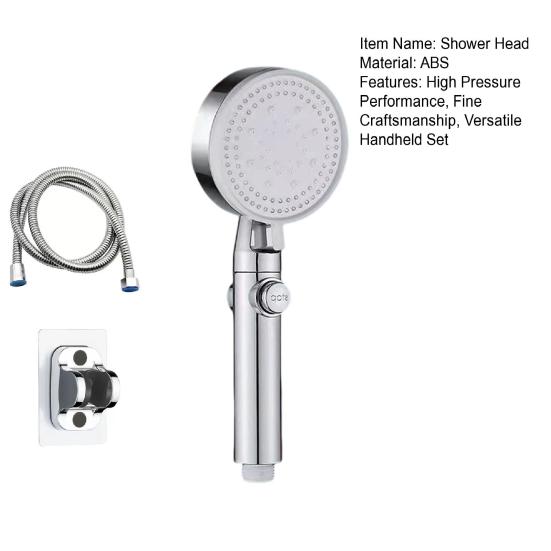 Душевая головка высокого давления с ручным управлением, 8 режимами распыления, функция верхнего распыления